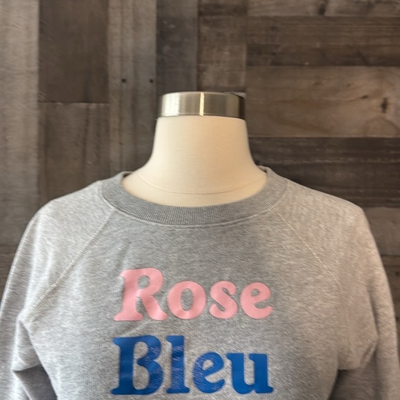 J.Crew French rainbow colors sweatshirt XSmall comfy loungewear preppy romantic - Picture 3 of 9